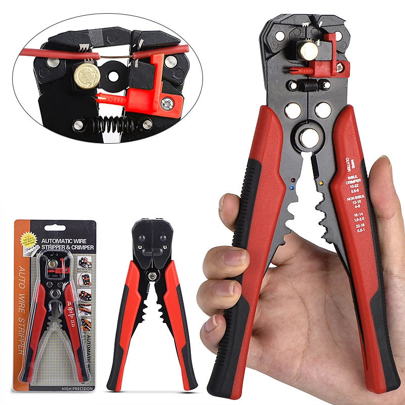 

New Protable Wire Cutter Automatic Stripper Pliers Cable wire Strippers Crimping Tools Cutting Terminal 0.2-6.0mm2 Hand Tools