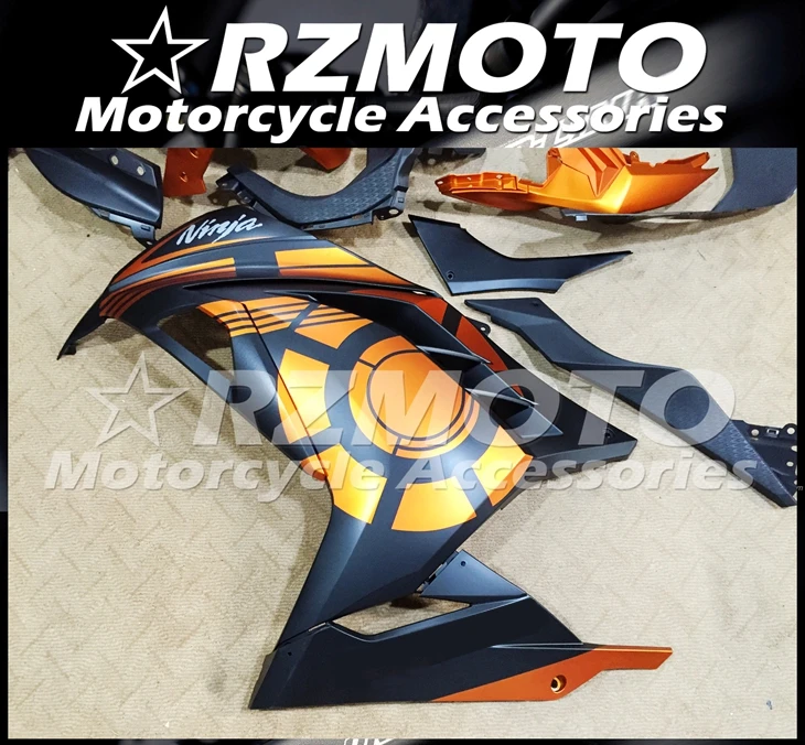 

Injection Mold New ABS Motorcycle Fairings Kit Fit for Kawasaki Ninja300 EX300 2013-2017 EX300R 13 14 15 16 17 Orange Black
