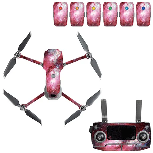 Шоколад Граффити наклейка Skins Комплект для DJI Mavic 2 Drone Body sticker пустынный камуфляж наклейки аксессуары для кожи Mavic 2 PRO/Zoom - Цвет: Шоколад