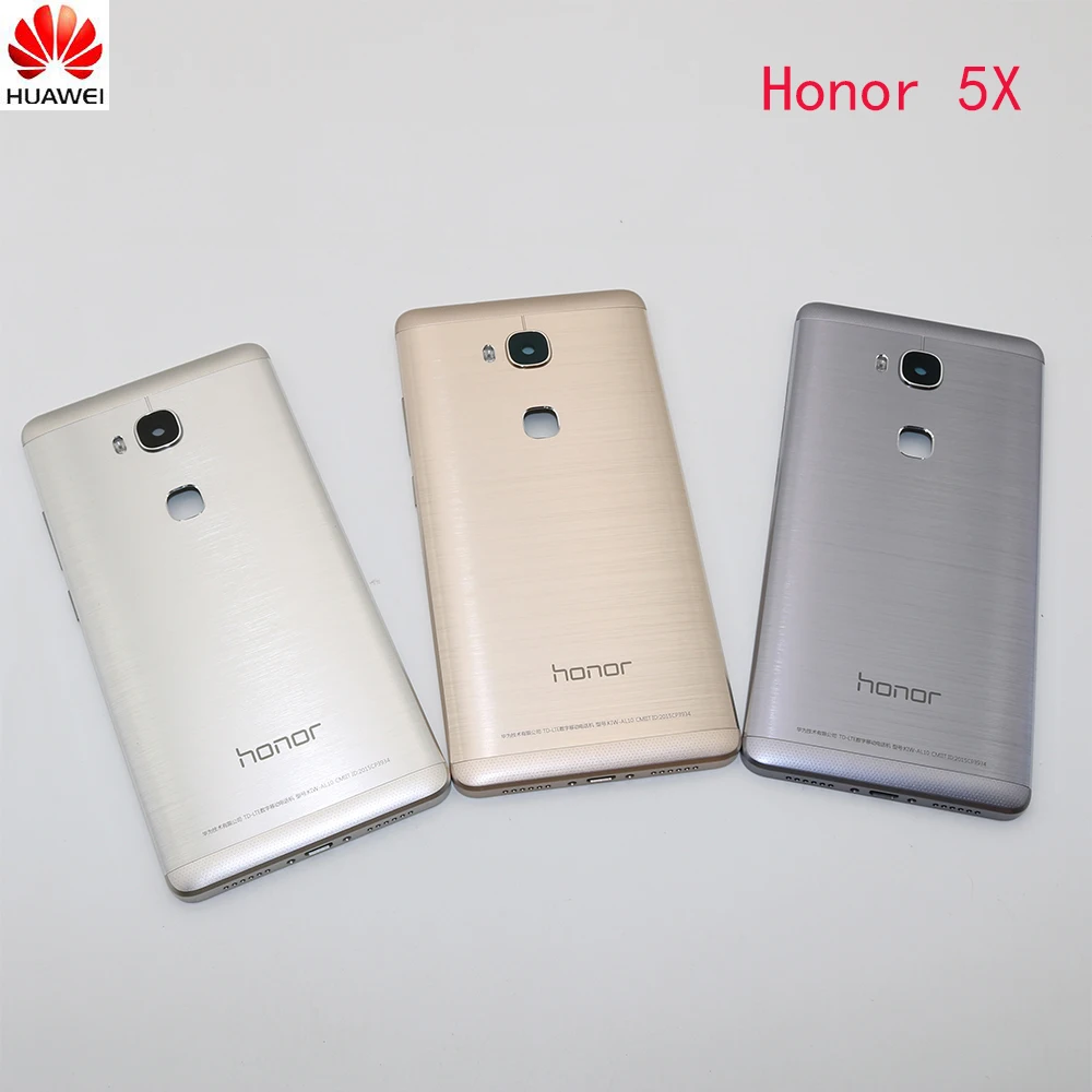 For Huawei Honor 5X GR5 KIW-L21 KIW-L22 KII-L21Rear Back Battery Cover Housing with Power Volume Button+Camera Lens | Мобильные