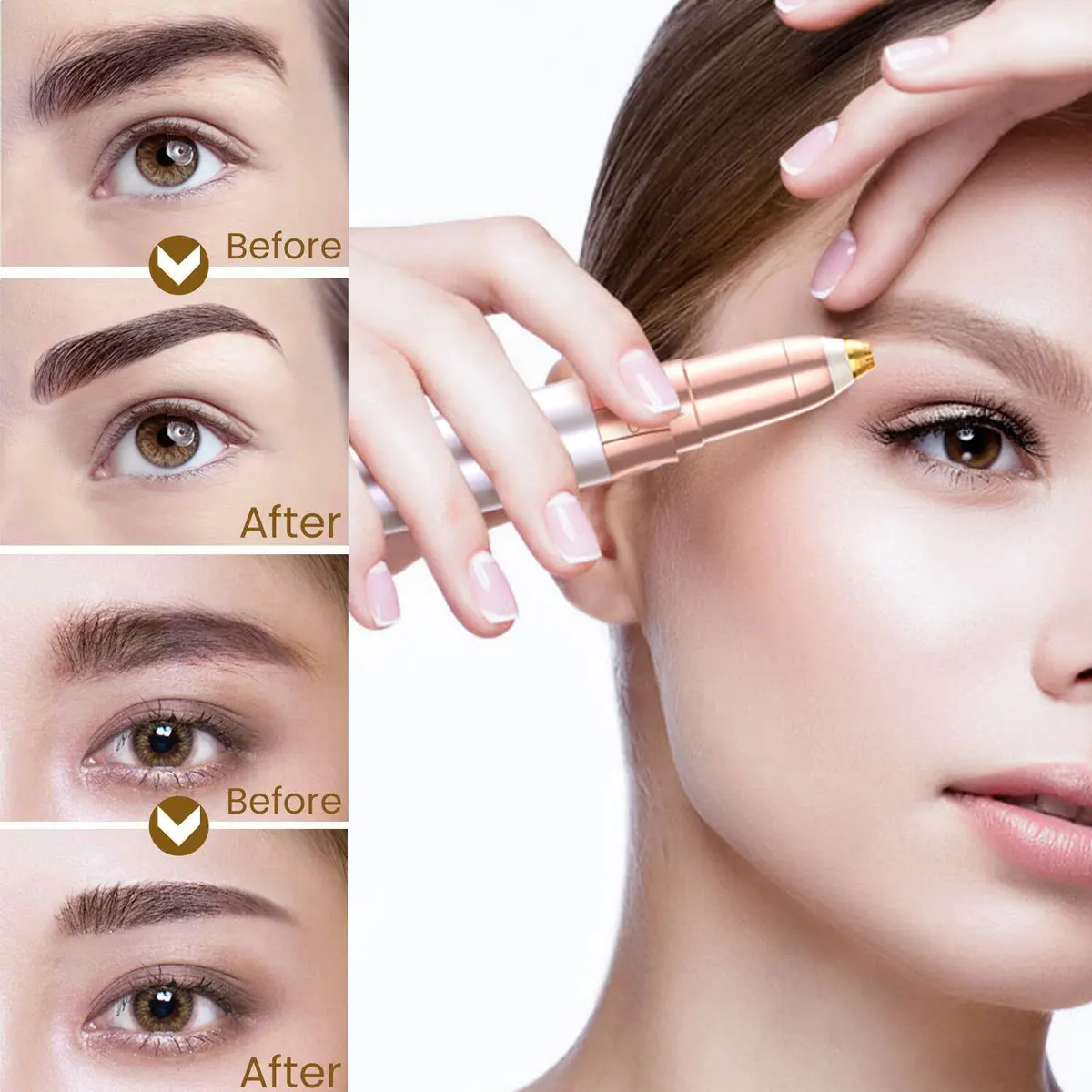 Портативный мини электрический триммер для бровей бритва губ и лица эпилятор