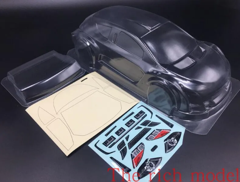 1/10 mini o n road car GTR прозрачный корпус колесная база 225 мм для Tamiya M03 M05 M06 M07 M08|Детали и