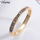 HIYONG пользовательское имя браслет, ювелирные изделия с персональными буквами браслет камень по дню рождения Медь слайдеры имя браслеты с буквами шарм Для женщин