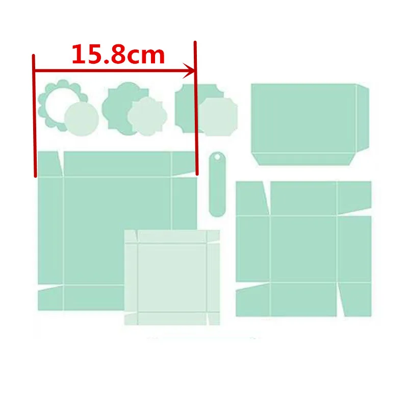 Роскошный сюрприз 4 маленьких коробки встроенная Подарочная коробка