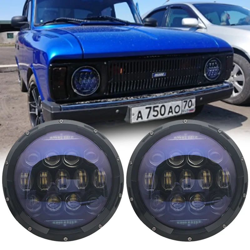 

7" high power 130w/ LED Headlight For jeep Wrangler 7Inch LED Headlamps For lada niva 4x4 For Land Rover UAZ Hunter