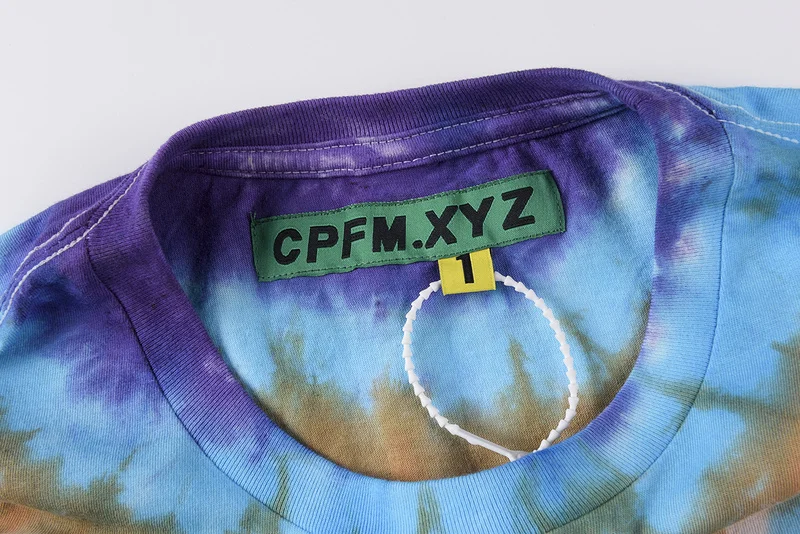 

2021ss Best Quality Kanye CPFM.XYZ PLANT Die-dye T-shirt Men Women Couple 100% Cotton Tee Oversized Hip-hop High Street T Shirt