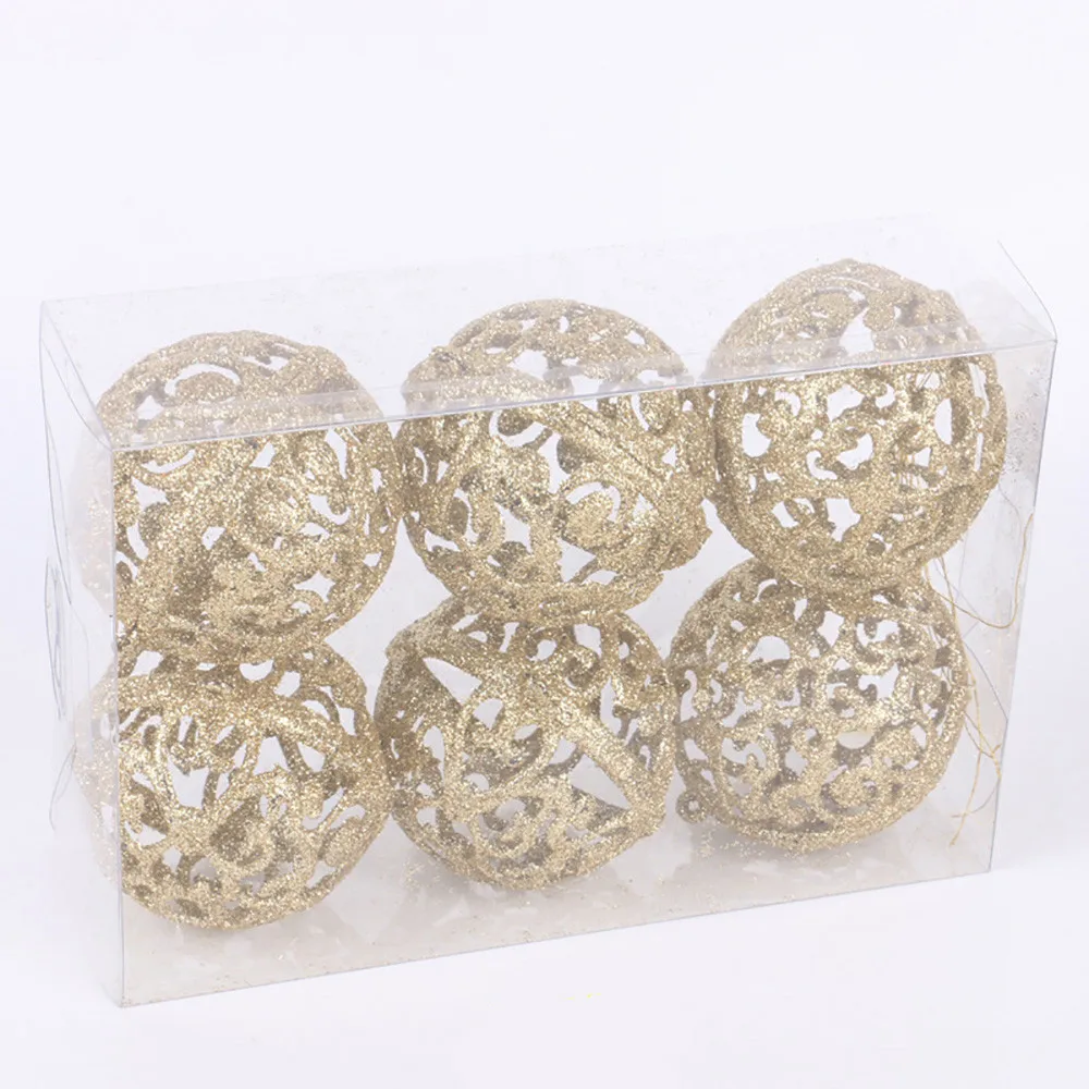 6 шт см Рождественская елка шар-безделушка подвесное украшение для домашней