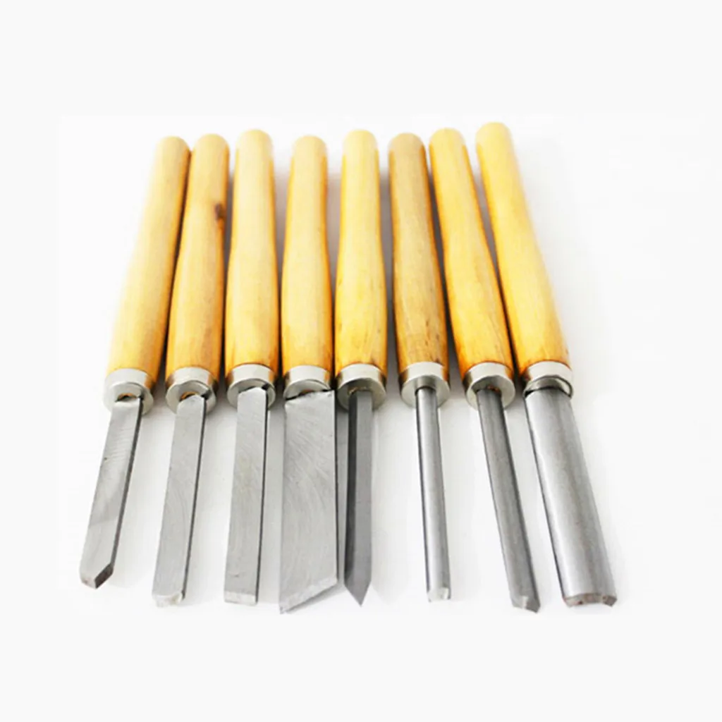 Lathe Chisel Set 8 Piece For Basic Wood Cutting Diy Tools And Detailed Woodworking Turning | Инструменты