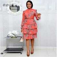 doib african dress for women black patchwork office lady split pencil dress vintage work wear sashes dress