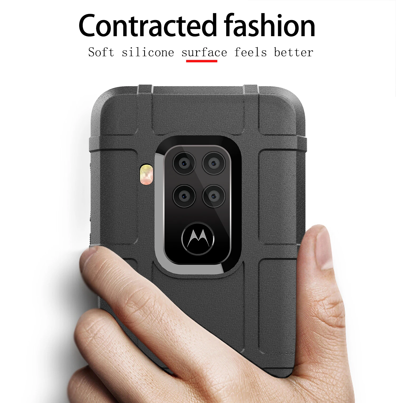 Силикон из углеродного волокна чехол для телефона Motorola One Zoom Pro Чехол 6 4 дюймов