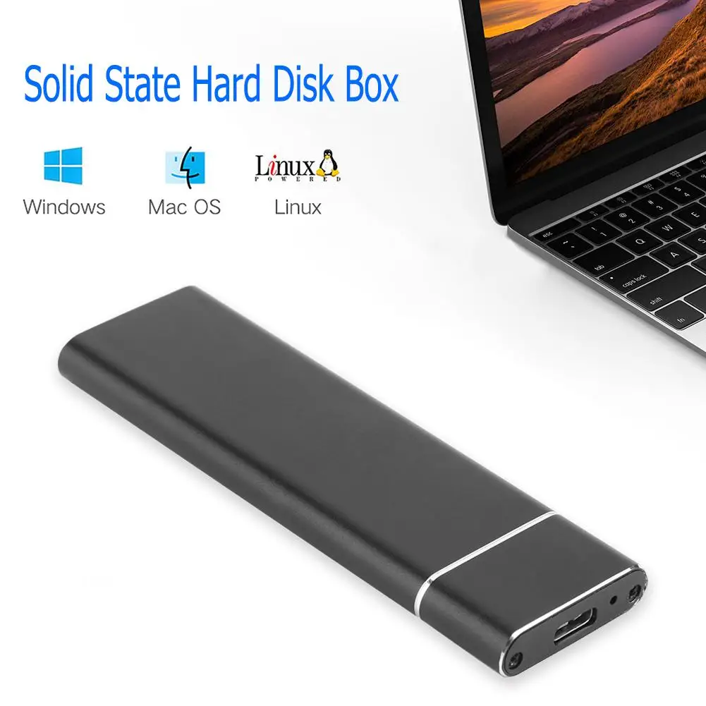 ALLOET M2 SSD Case USB 3.1 Type C to M.2 NGFF Adapter External Hard Disk Enclosure 6Gbps m.2 ngff B Key Solid State Drive | Электроника