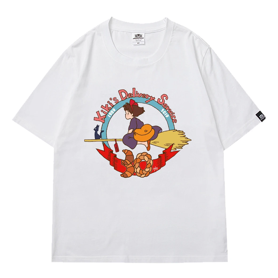 

Kiki's Delivery Service Women's T-shirt Anime 90s Summer Oversized T-shirt Short Sleeve T-Shirts Loose Streetwear Lady Top