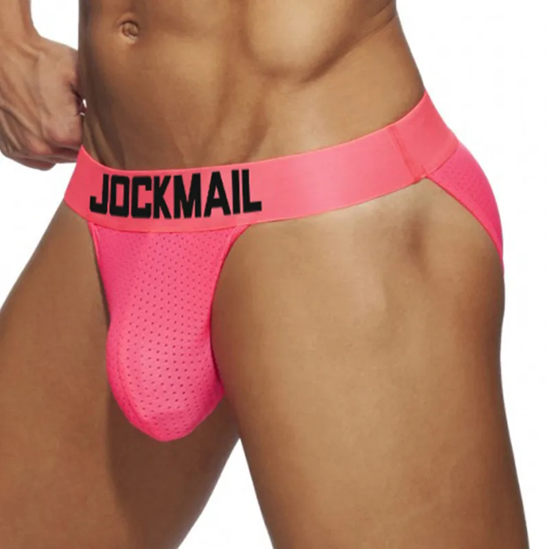 Трусы JOCKMAIL мужские из полиэстера модное однотонное нижнее белье брифы