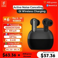 1more omthing airfree 2 anc noise canceling headphones bluetooth 5 2 earphones qualcomm aptx tws wireless charging 25h battery
