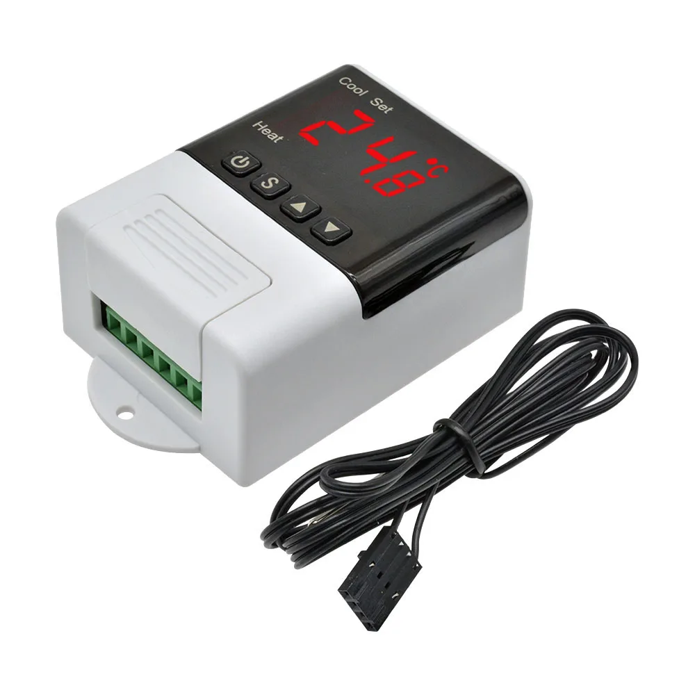 DTC-1200 AC110V 220V W3001 XH-W3001 цифровой термостат для контроллер температуры для инкубатора DC 12V 24V терморегулятор тестер температуры - Цвет: DTC-1200