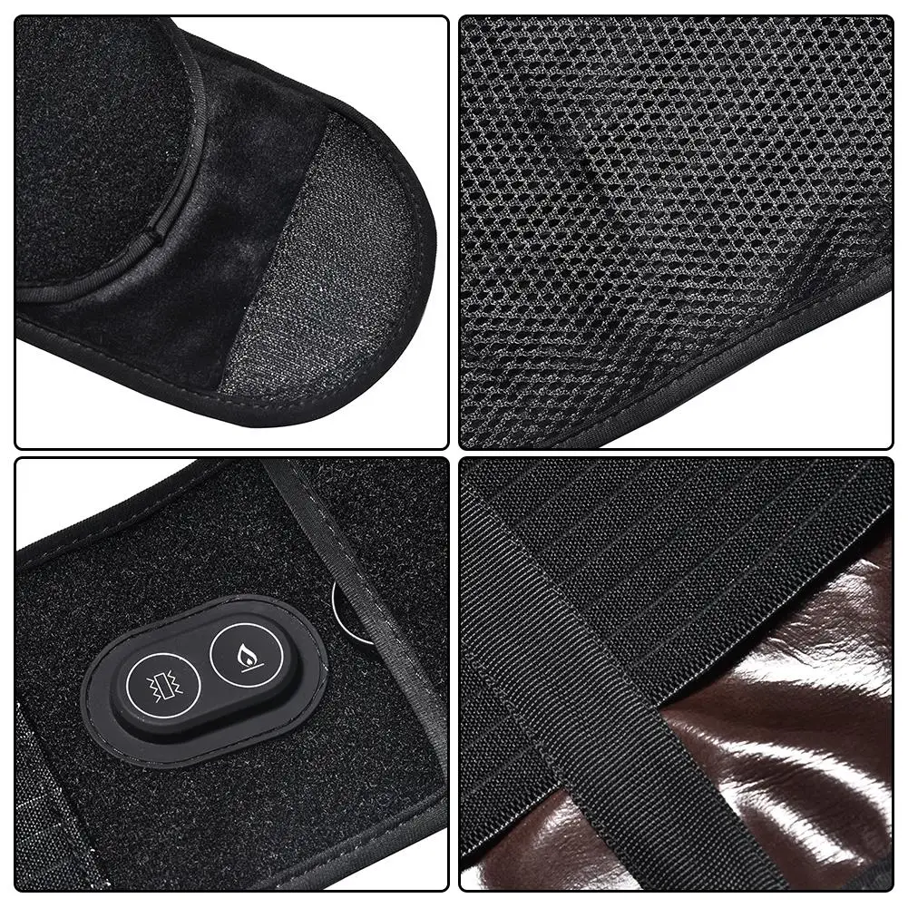 

USB Heating Waist Belt Portable Cordless With Vibration 3 Massage Levels For Relief Abdominal Back Pain Lumbar Spine Arthritis