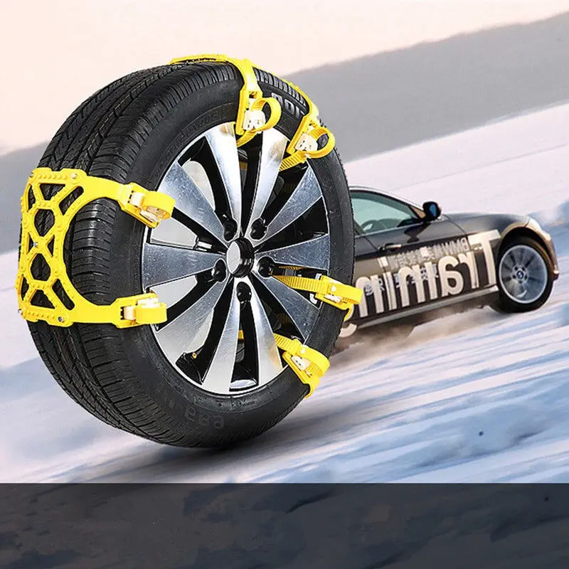 Автомобильная зимняя противоскользящая цепь с двойной пряжкой 6 шт./компл.|Цепи