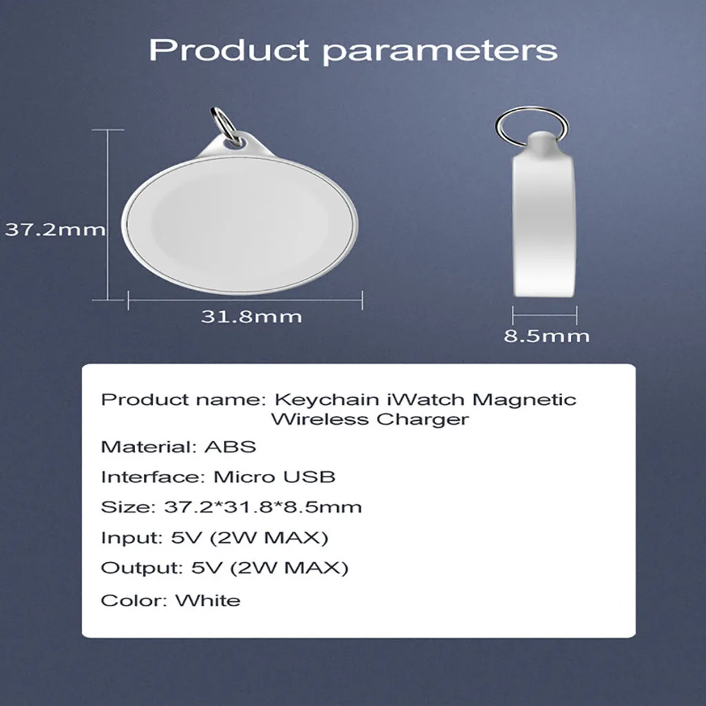 

Mini Compact Fast Wireless Charger For iWatch 1 2 3 4 5 Series Watch Charger High Quality Replace Support Accessories
