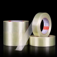 25m super strong glass fiber high adhesive tape no trace striped tape industrial strapping packaging fixed sealing tape
