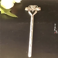 hot selling tibetan silver miao silver antique silver ornaments handmade hairpin with head ornaments hairpin accessories props c