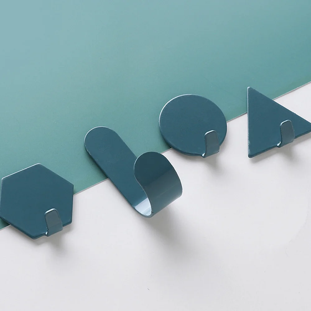 8 шт. в скандинавском стиле клеевой крючок креативный геометрический кованый