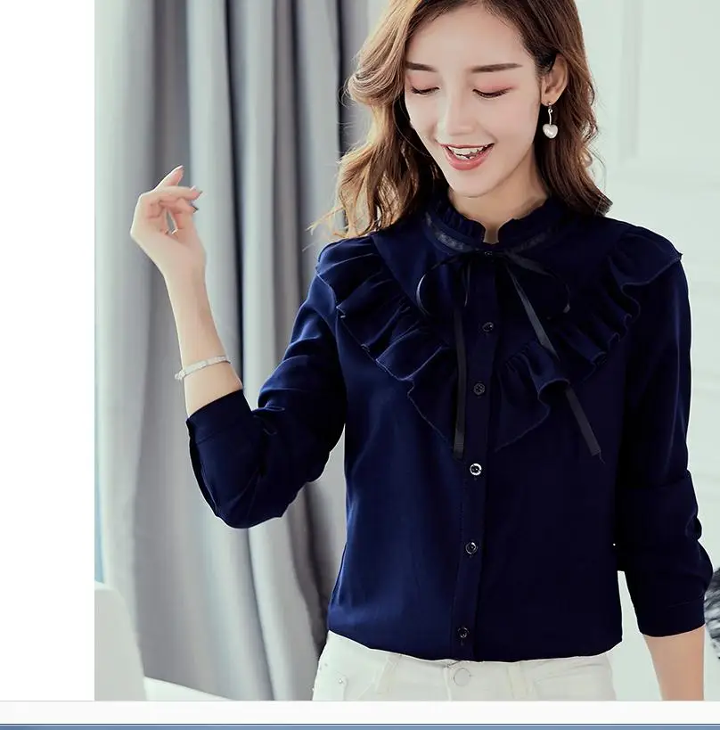 Женская рубашка с длинным рукавом весна-осень 2021 | одежда