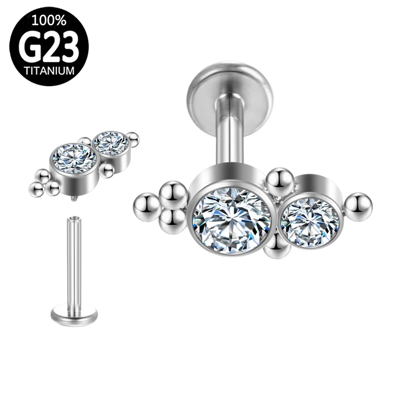 

Серьги-гвоздики из титана G23 для пирсинга, очаровательные серьги-гвоздики для губ, раковины, рока, хряща, завитка ушной раковины, тела, ювелир...