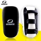 Горячая Распродажа ММА Муай Тай и тхэквондо пробивая кривая колодки из искусственной кожи Санда Тхэквондо кикбоксинг ног цель бокса руки ноги дуговая мишень