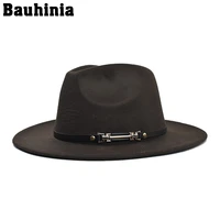 bauhinia european and american unisex jazz hat retro flat brim big eaves female wide brim flat top church tide hat