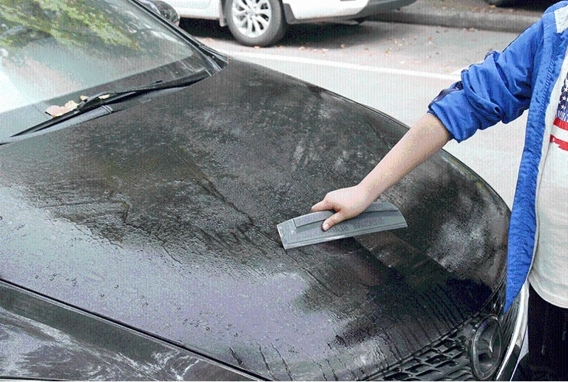 

Drying Scraper Blade Silicone Handy Squeegee Glass Cleaning Tool for Vehicle Roof Rear Cover Glass