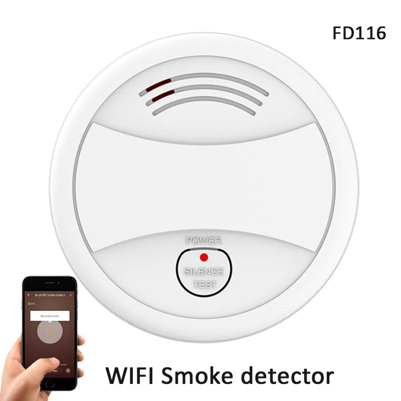 WiFi Smoke Detector Fire Alarm Tuya APP Smart Life Sensor Security | Безопасность и защита
