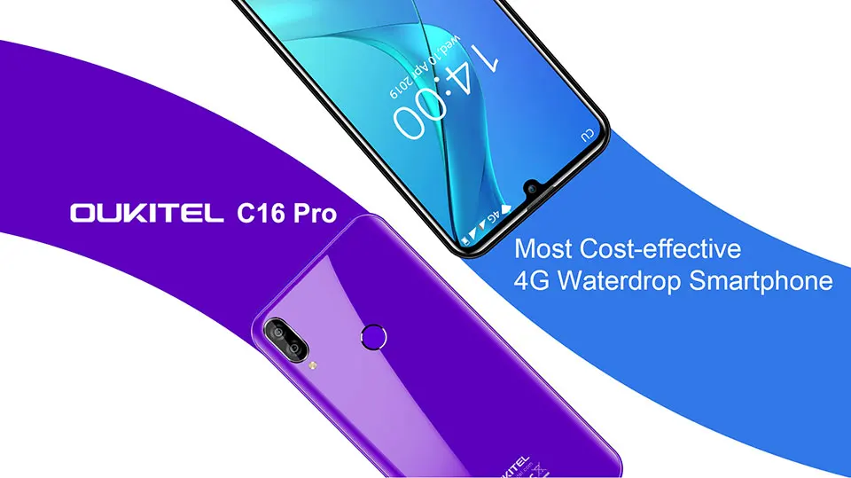 Oukitel C16 Pro 5,7" экран капли воды смартфон 3 ГБ 32 ГБ MTK6761P четырехъядерный лицевой ID отпечаток пальца 2600 мАч 4G LTE мобильный телефон