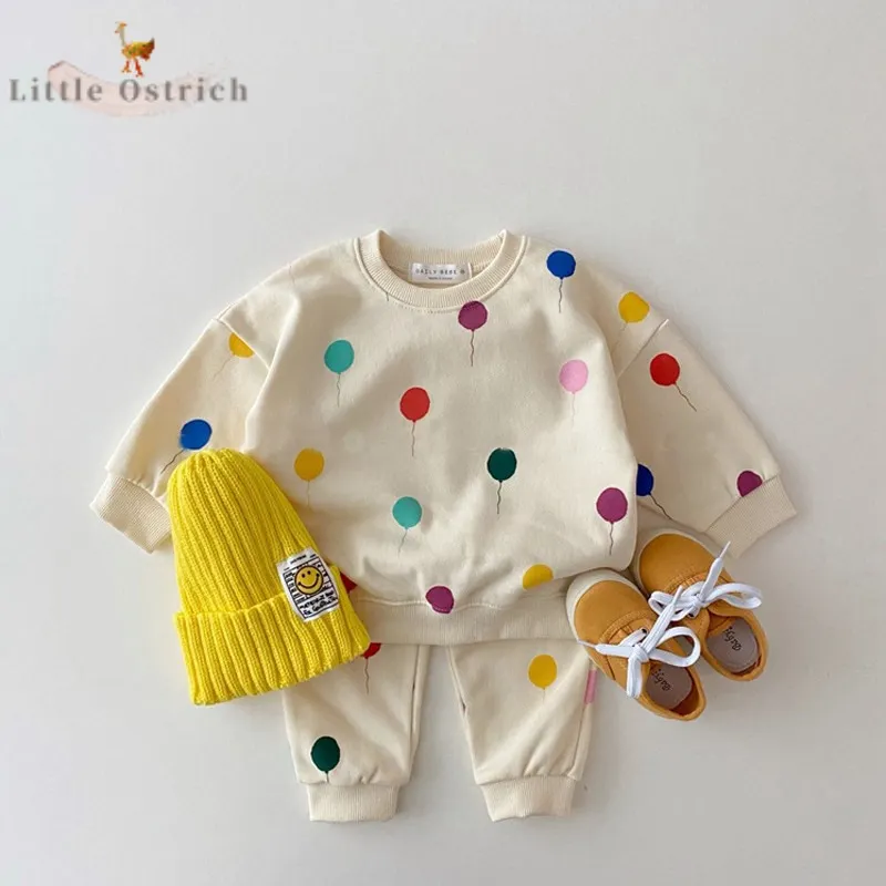 

Newborn Baby Girl Boy Cotton Cartoon Clothes Set Hoodie+Pant Dress Infant Toddler Pullover Spring Autumn Baby Clothes 9M-2T