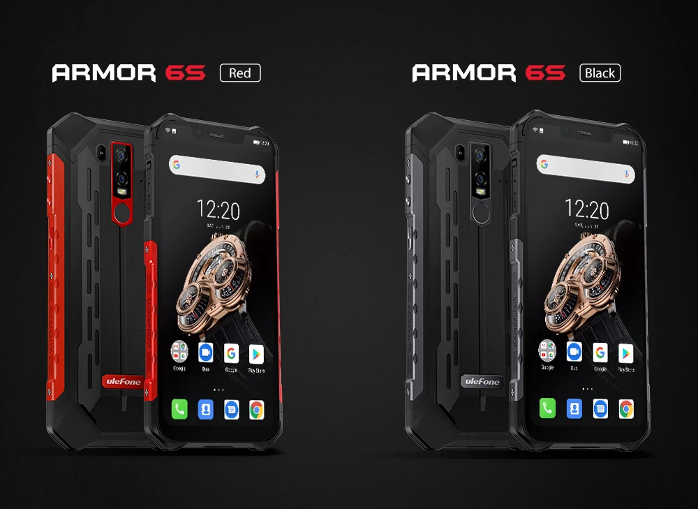 Ulefone Armor 6S прочные мобильные телефоны 6," Helio P70 6G+ 128G 16MP+ 8MP Face ID NFC Беспроводная зарядка Android 9,0 смартфон