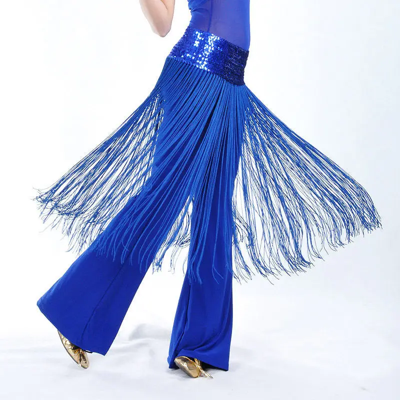 

Women Belly Dance Sequin Tribal Tassel Hip Scarf Bellydance Triangle Hip Scarf Wrap Belt Skirt Fringes 10colors