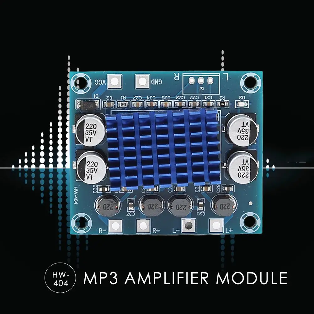Двухканальный цифровой аудио усилитель мощности 30 Вт плата стерео класса D для MP3