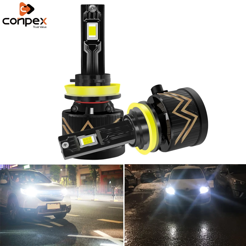 Conpex супер яркие 13000LM Автомобильные фары H7 LED Canbus H4 H1 H8 H11 H3 HB3 9005 HB4 светодиодный ные