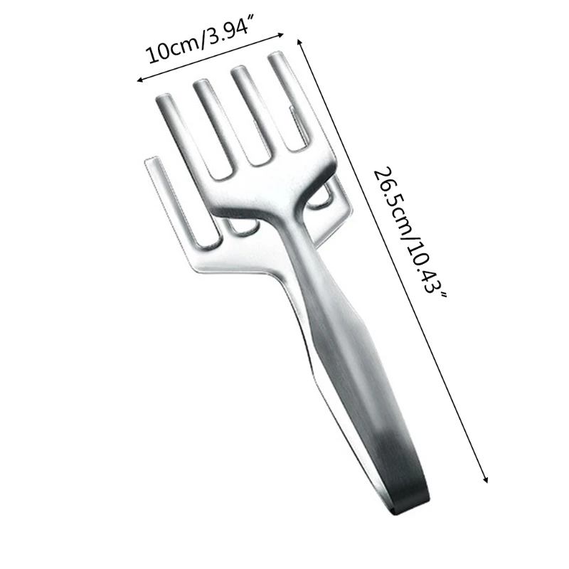 

Stainless Steel Grill Tong Heat Resistant Cooking Tongs for Grilling BBQ Frying Flipping Kitchen Use