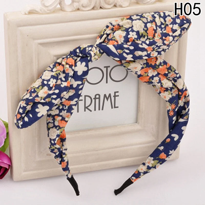 Ободок для волос с бантом Женский тканевый обруч аксессуары 1 шт. |