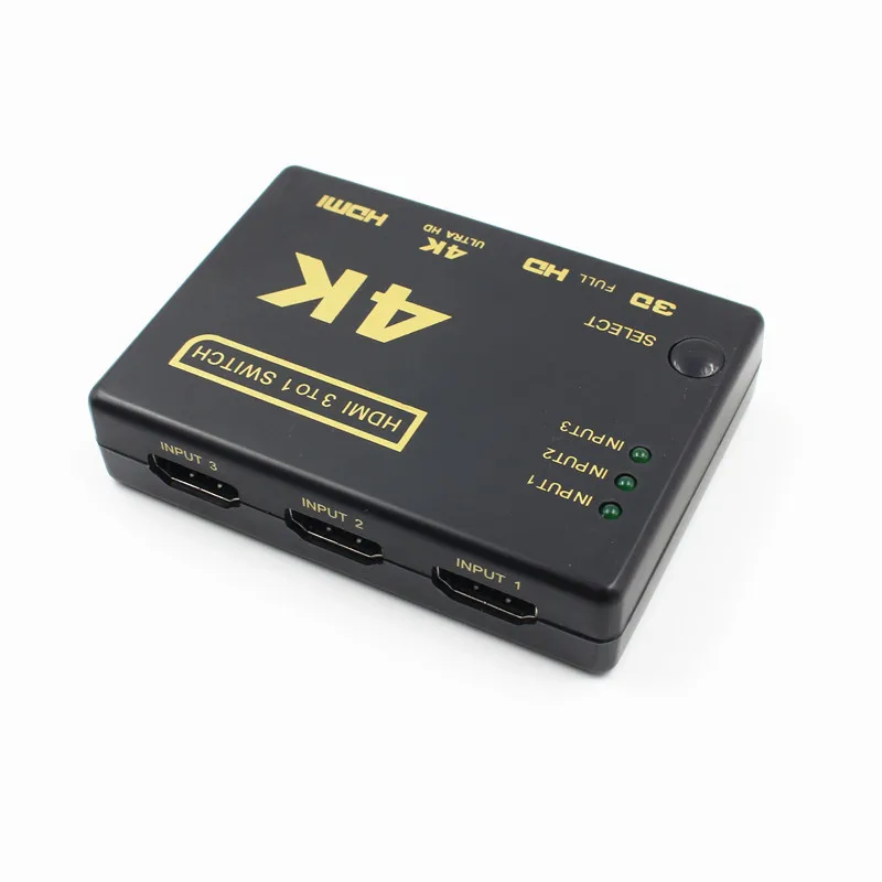 Переключатель Ultra HD 4K 2K HDMI с 3 входами на 1 выходом | Электроника