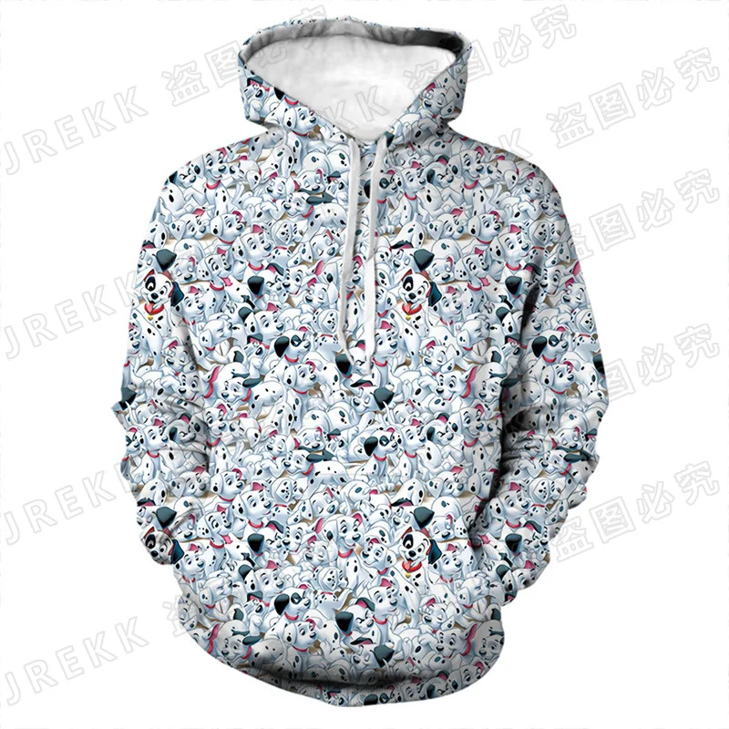 

Cartoon Anime 101 Dalmatians 3D Hoodies Men Women Children Fashion Dog Print Sweatshirts Clothes Boy Girl Kids Long Sleeve Coat