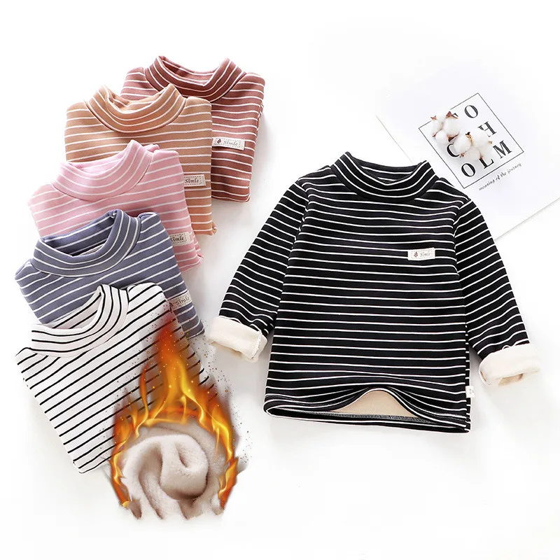 

New Toddler boys girls Sweatshirts Warm Autumn Winter Coat Sweater Baby Long Sleeve Outfit Tracksuit Kids Shirt Clothes