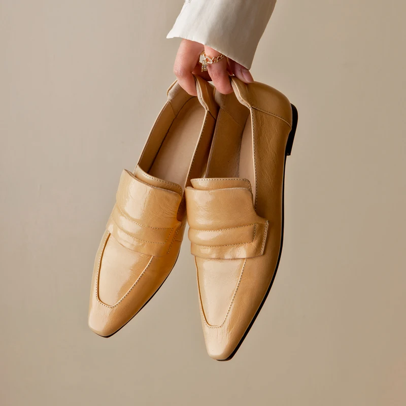 

Женские модные туфли на плоской подошве, женские мокасины с простым дизайном, женские мюли, женские лоферы, обувь, тарелки, 2022
