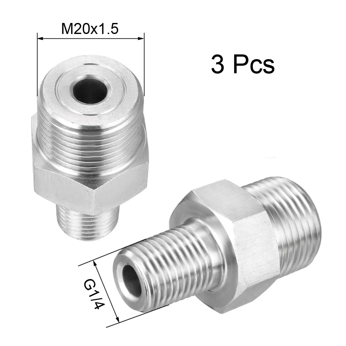 

uxcell Quick Coupler Milton-type Plug, Air Quick-Connect Fitting , 1/4-Inch NPT Brass Thread Plug 2pcs M20MalexG1 4 Male3pc