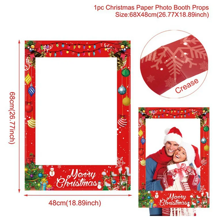 Photo Frame 6 Noel Рождественское украшение для рождественские украшения для дома деревянная подвеска Рождественский Декор рождественские воздушные шары - Цвет: Photo Frame 6