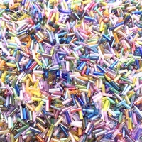 800 400pcs multi color czech glass seed spacer beads austria crystal long tube beads for diy jewelry making