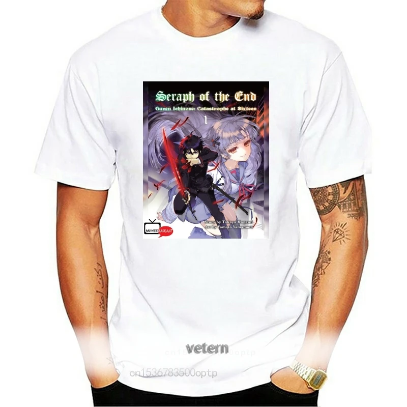 

Adult Mans Seraph Of The End Cool Anime Cartoon Fans Short Sleeves Summer T-Shirt Gift