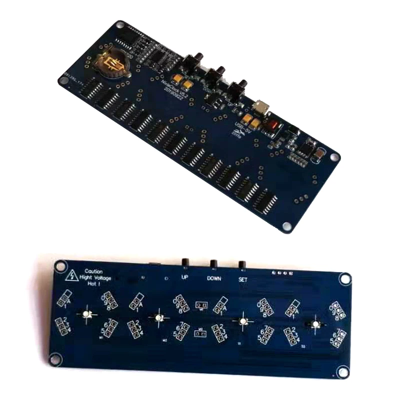 zirrfa  Electronic DIY kit in4 in8 in8-2 in12 in14 in16  in17 in18Nixie Tube digital LED clock gift circuit board PCBA, No tubes