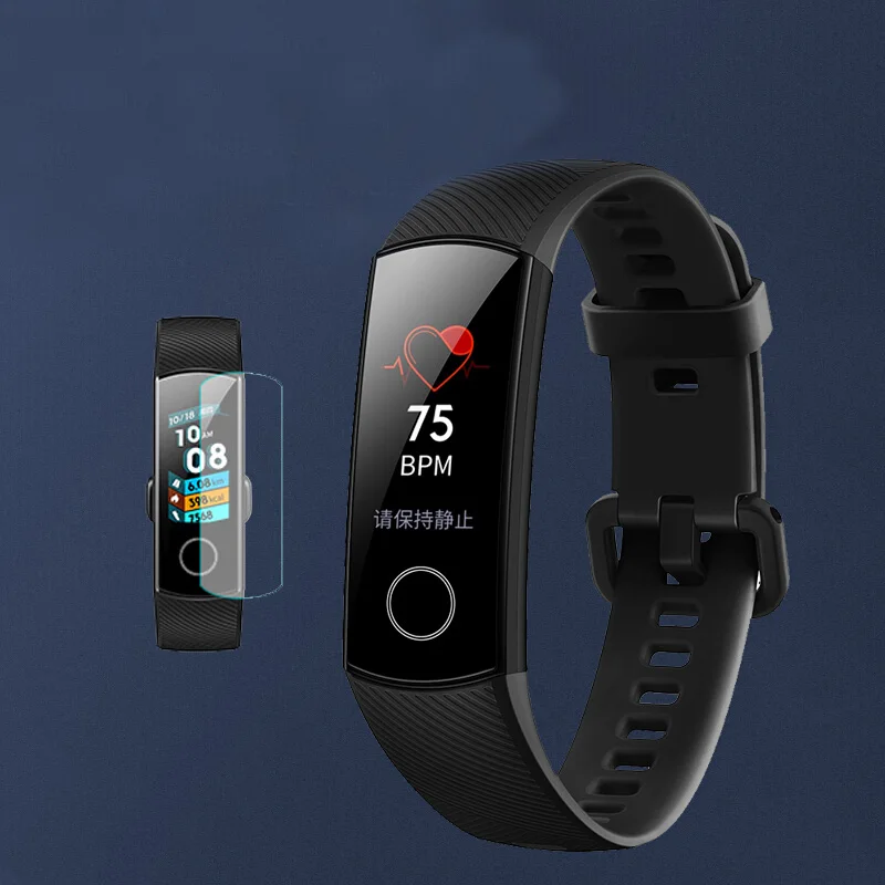 EXUNTON 5 шт./лот суперпрозрачная мягкая защитная пленка из ТПУ для Huawei Honor Band 4 Band4 Running