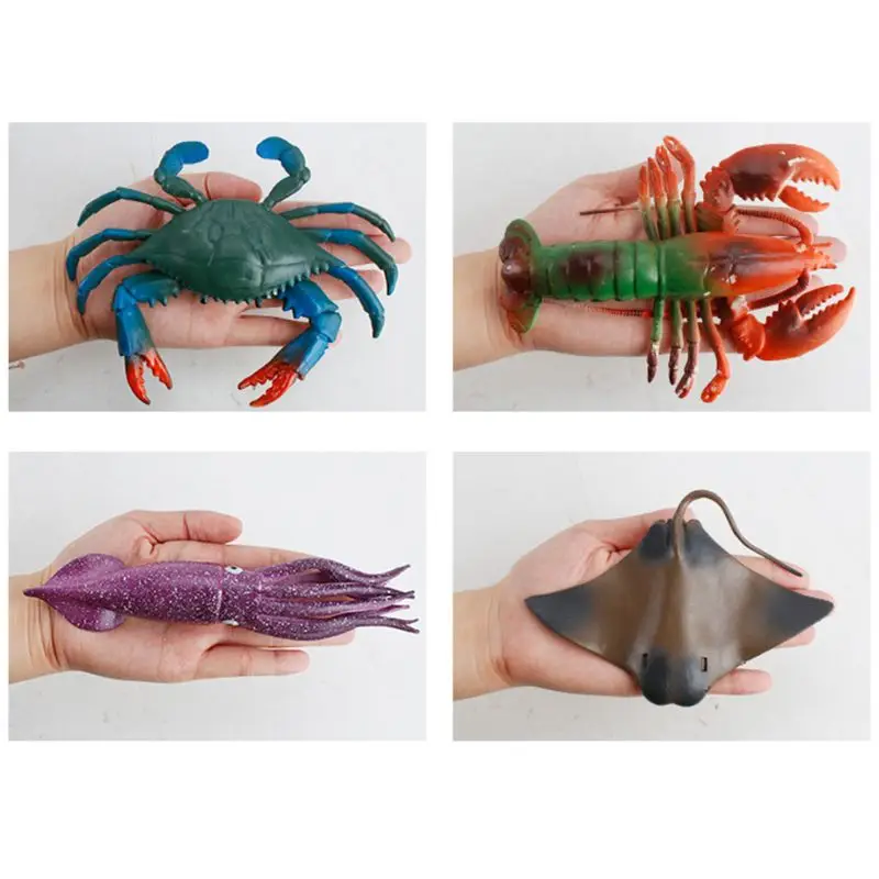 

12Pcs/Set Mini Animal Model Simulation Ocean Marine World Sea Life Shark Whale Dolphin Educational Toys for Children